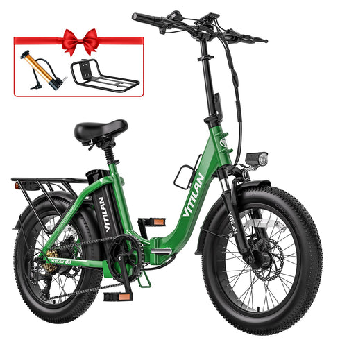 Vitilane U3 Full Suspension Foldable Fat Tire Bicicletta elettrica GARANZIA ITALIANA